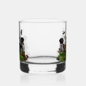 Brittany Spaniel en houtsnip  Whisky Glas (Rechts)