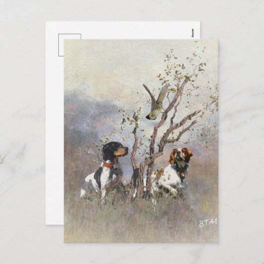 Brittany Spaniel Feestdagenkaart (Voorkant / Achterkant)