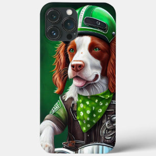 Brittany Spaniel fiets St. Patrick's Day Case-Mate iPhone Case