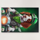 Brittany Spaniel fiets St. Patrick's Day Legpuzzel (Horizontaal)