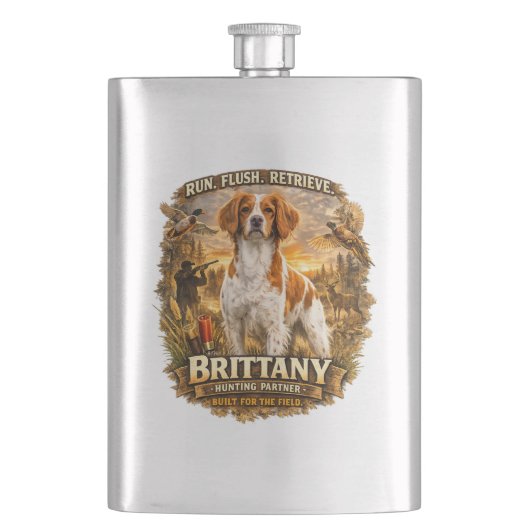 Brittany Spaniel Flacon (Voorkant)