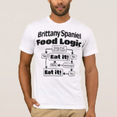 Brittany Spaniel Food Logic T-shirt (Voorkant)