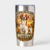 Brittany Spaniel Geïsoleerde Drinkbeker (Achterkant)