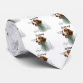 Brittany Spaniel Geschiedenis Stropdas (Opgerold)
