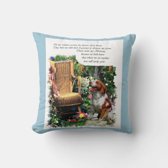 Brittany Spaniel Gifts Kussen (Voorkant)