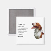 Brittany Spaniel Gifts Magneet (Voorkant / Achterkant)