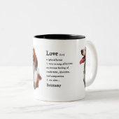 Brittany Spaniel Gifts Tweekleurige Koffiemok (Voorkant rechts)