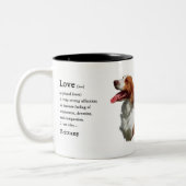Brittany Spaniel Gifts Tweekleurige Koffiemok (Links)