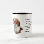Brittany Spaniel Gifts Tweekleurige Koffiemok (Center)