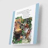 Brittany Spaniel Gifts Vierkante Klok (Hoek)