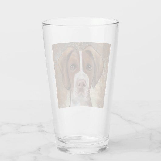 Brittany Spaniel Glas (Achterkant)