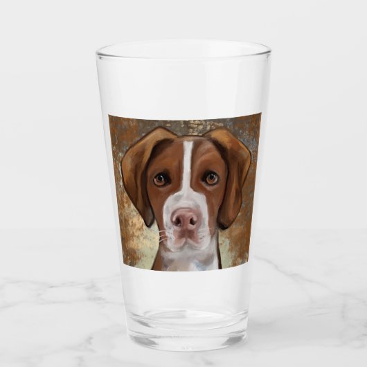 Brittany Spaniel Glas (Voorkant)