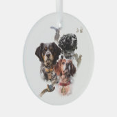 Brittany Spaniel Glas Ornament (Voorkant Rechts)