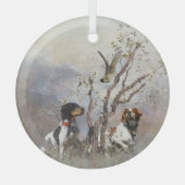 Brittany Spaniel Glas Ornament (Voorkant)