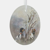 Brittany Spaniel Glas Ornament (Voorkant Rechts)