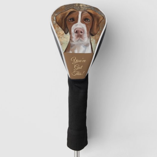 Brittany Spaniel Golfheadcover (Voorkant)