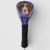 Brittany Spaniel Golfheadcover (Voorkant)