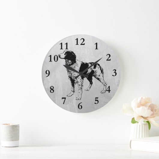 brittany spaniel grote klok (Huis)