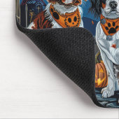 Brittany Spaniel Halloween Griezelig Muismat (Hoek)