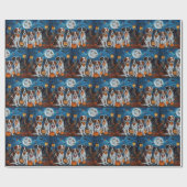 Brittany Spaniel Halloween Spooky Cadeaupapier (Vlak)