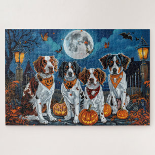 Brittany Spaniel Halloween Spooky Legpuzzel