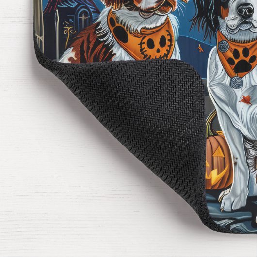 Brittany Spaniel Halloween Spooky Muismat (Hoek)
