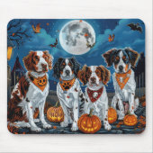 Brittany Spaniel Halloween Spooky Muismat (Voorkant)