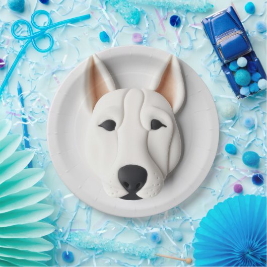 Brittany Spaniel Hond 3D Geïnspireerd Papieren Bordje (Feest)