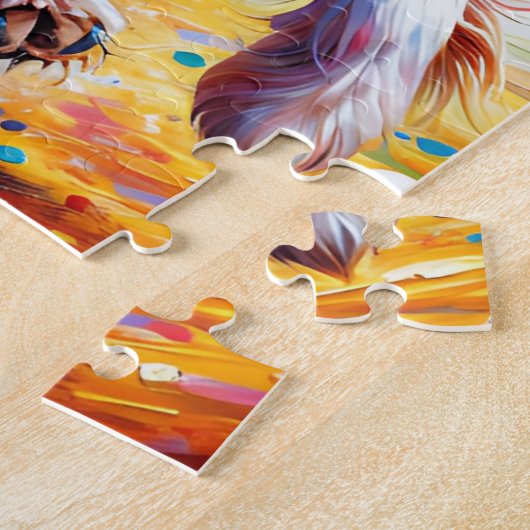 Brittany Spaniel Hond Acryl Art Print Hond Gift Legpuzzel (Zijkant)