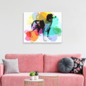 Brittany Spaniel hond Canvas Afdruk (Insitu (Woonkamer))
