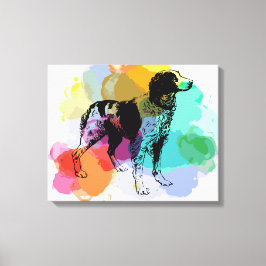 Brittany Spaniel hond Canvas Afdruk