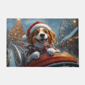 Brittany Spaniel hond kerst Deurmat (Voorkant)