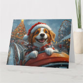 Brittany Spaniel hond kerst Kaart (Voorkant)