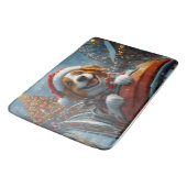 Brittany Spaniel Hond Kerstmis Badmat (Gekanteld)