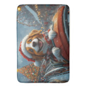 Brittany Spaniel Hond Kerstmis Badmat (Voorkant Verticaal)