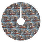 Brittany Spaniel Hond Kerstmis Kerstboom Rok (Voorkant)