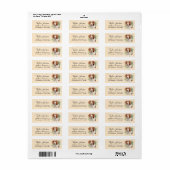 Brittany Spaniel-hond retouradreslabel Etiket (Full Sheet)