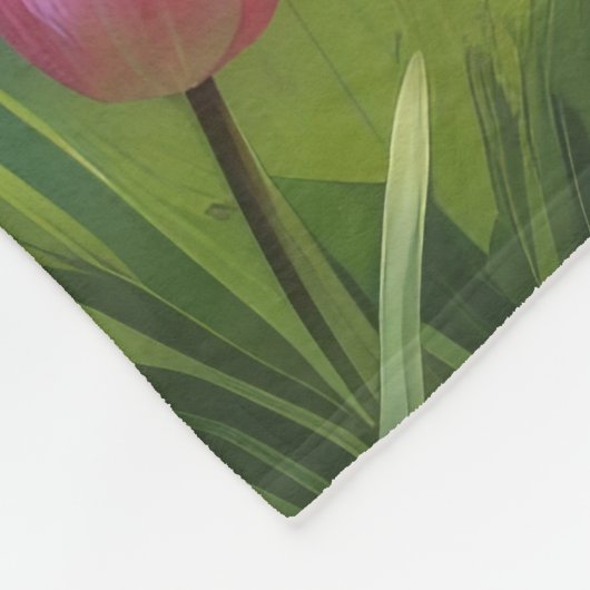 Brittany Spaniel Hond Spring Bloemen Schilderen Fleece Deken (Hoek)