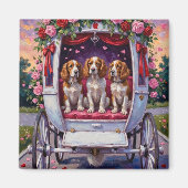Brittany Spaniel Hond Valentijnsdag Magneet (Voorkant)