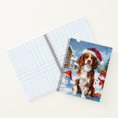 Brittany Spaniel Hond Winter Wonderland Kerstmis Notitieboek (Binnen)