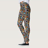 Brittany Spaniel Honden Pompoen Halloween Grappig Leggings (Links)