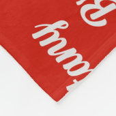 Brittany Spaniel Hondennaam Patroon Kerstmis Fleece Deken (Hoek)