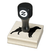 Brittany Spaniel Hondenras Silhouet Rubber Stamp Rubberstempel (Stempel)