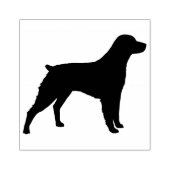 Brittany Spaniel Hondenras Silhouet Rubber Stamp Rubberstempel (Afrduk)