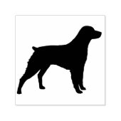 Brittany Spaniel Hondenras Silhouette Zelfinktende Stempel (Design)