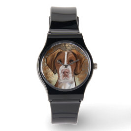 Brittany Spaniel Horloge