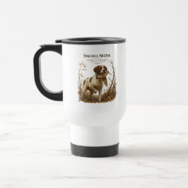 Brittany Spaniel – Houtsnip Jacht Kunst Reisbeker