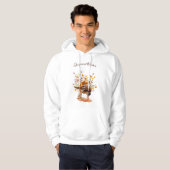 Brittany Spaniel, Hunting Pheasant Coffee Mok T-Sh Hoodie (Voorkant volledig)