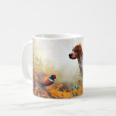 Brittany Spaniel, Hunting Pheasant Koffiemok (Voorkant links)