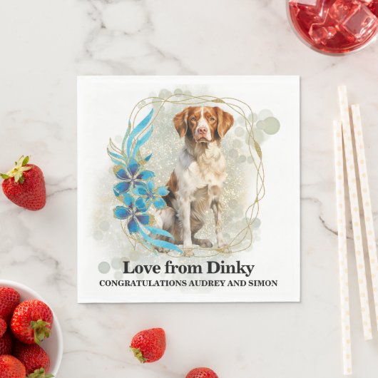 Brittany Spaniel Ik Doe Te Servetten Met Honden Fo (Insitu)